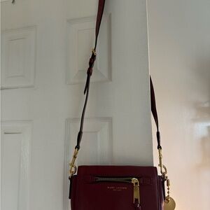 Marc Jacobs Red Crossbody Bag with Adjustable Strap